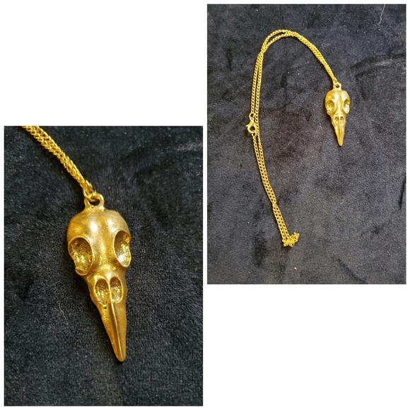 Vintage Jewelry - NWOT Raven Skull